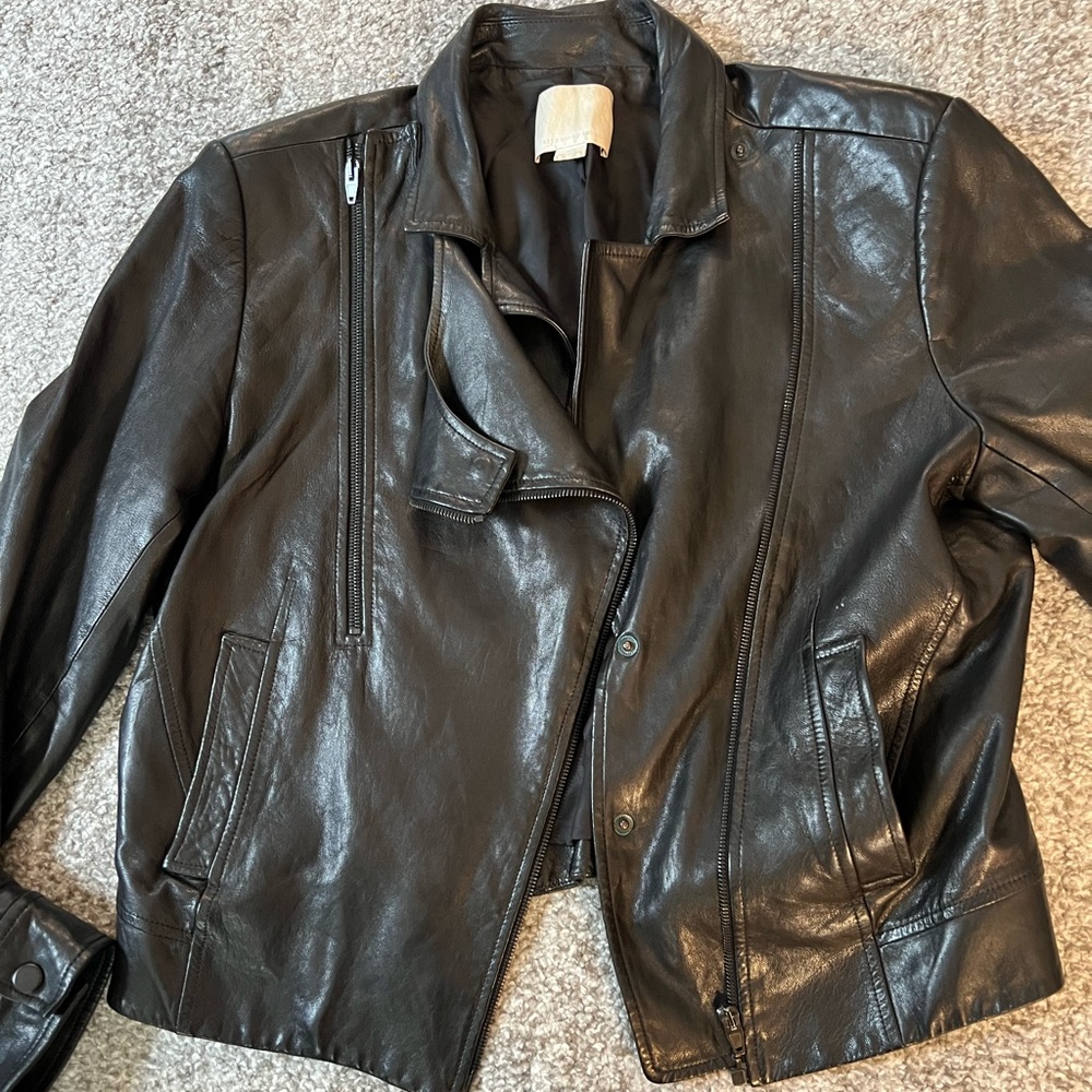Alexander Wang leather biker jacket